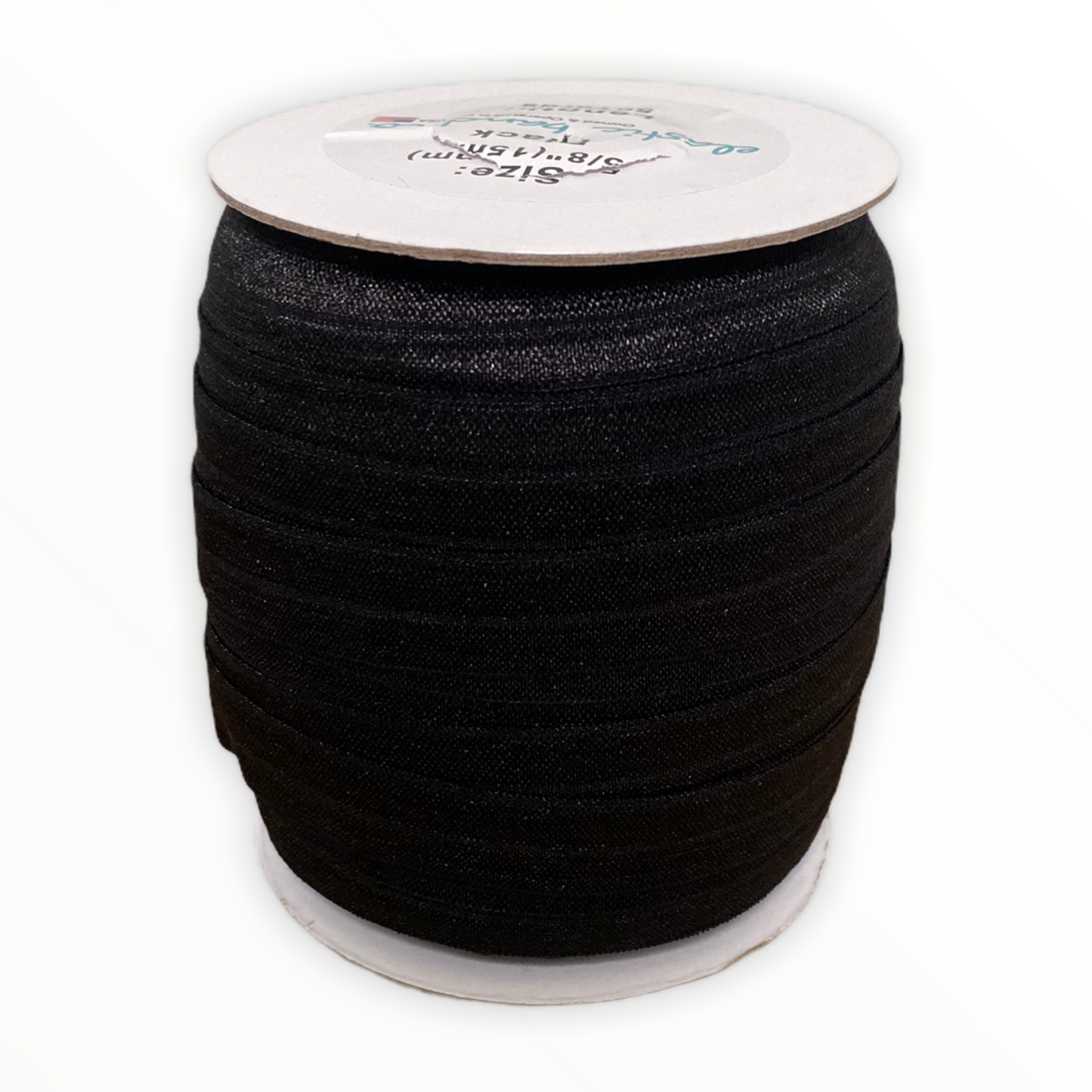 Fold Over Elastic – 50 yards black - Elastic Band Co.