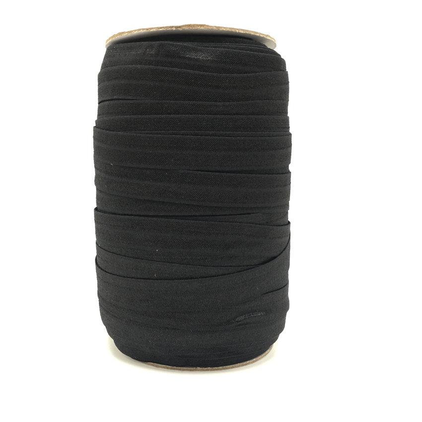 Fold Over Elastic – 100 yards black - Elastic Band Co.