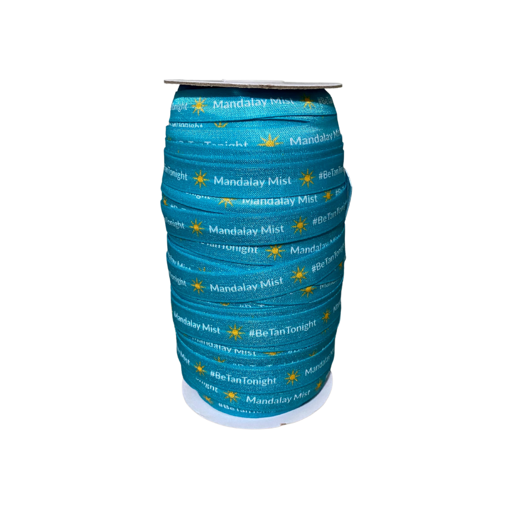 Custom Printed Fold Over Elastic by the Roll - Elastic Band Co.