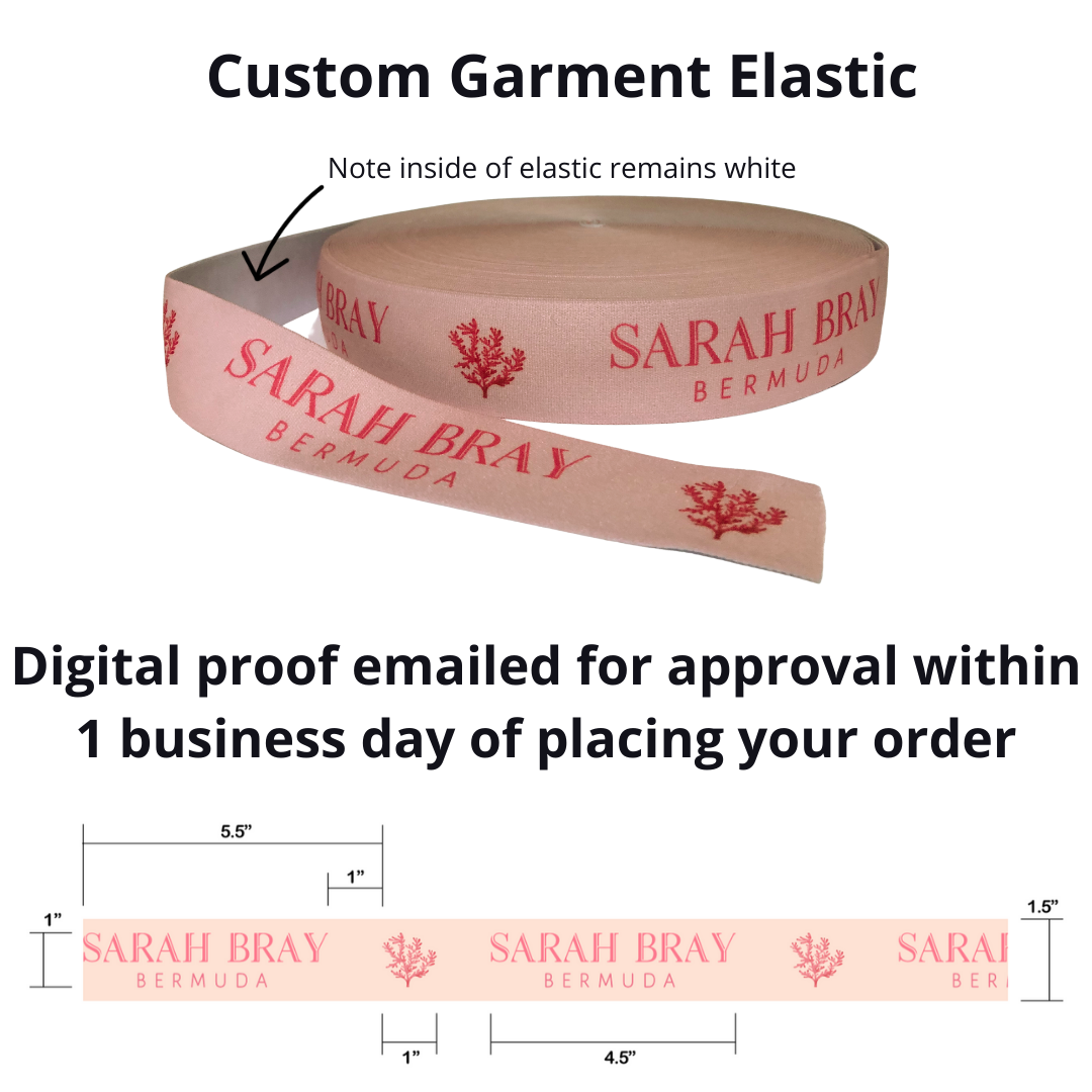 Custom Printed Garment Elastic - Elastic Band Co.