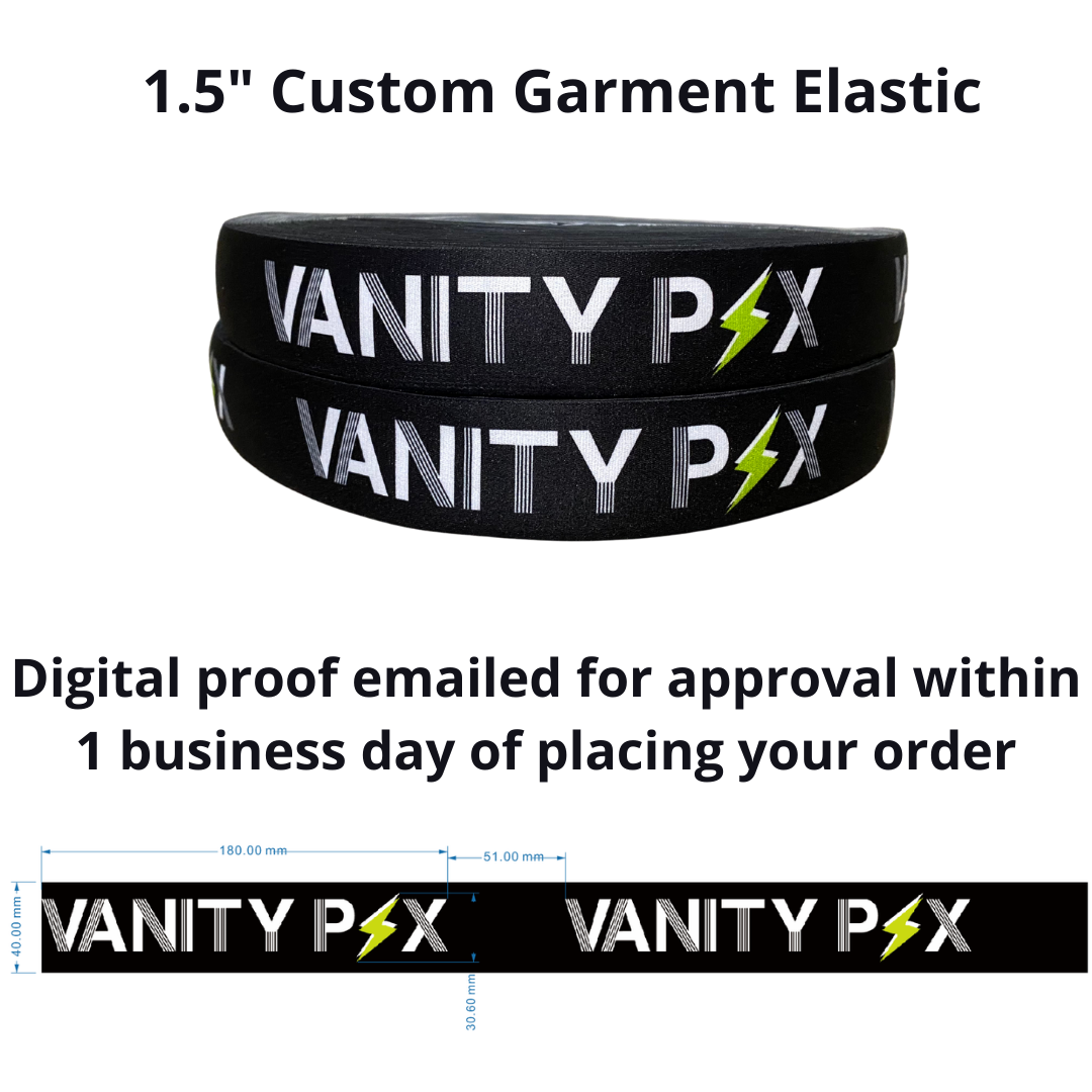 Custom Printed Garment Elastic - Elastic Band Co.