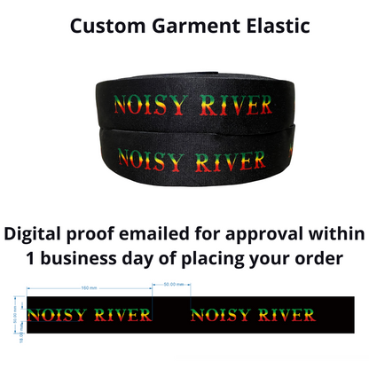 Custom Printed Garment Elastic - Elastic Band Co.
