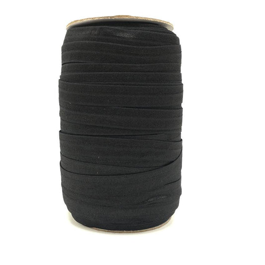 Fold Over Elastic – 100 yards black - Elastic Band Co.